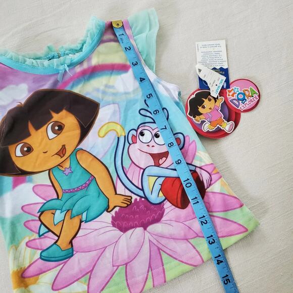 Y2k New Dora & Boots PJ Top 4t - Picture 7 of 10